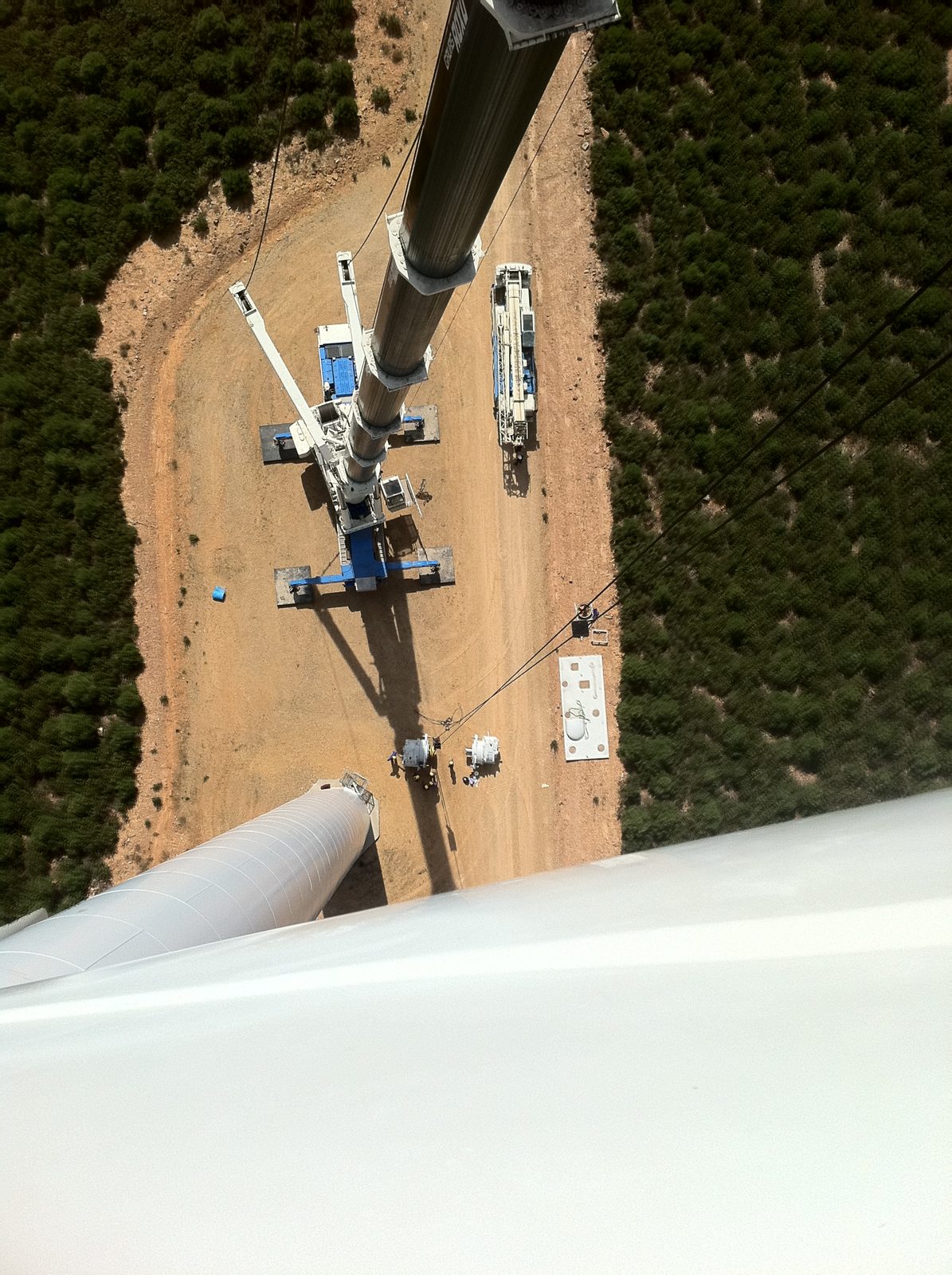 Cambio de multiplicadora en aerogenerador